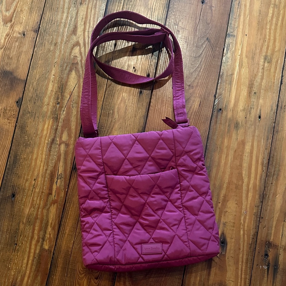 Vera Bradley Fuchsia Quilted Crossbody Bag